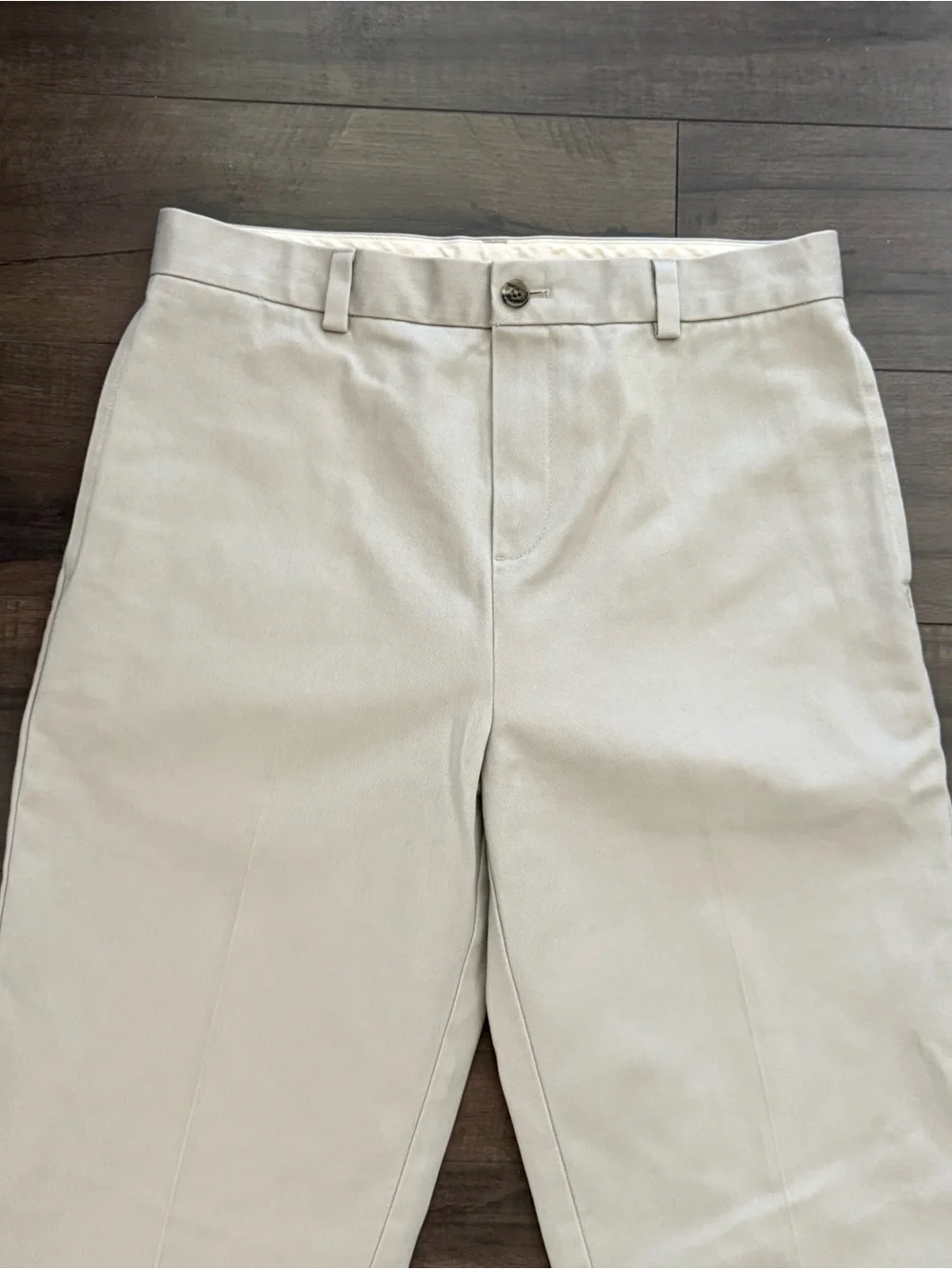 Brooks Brothers Boys Khaki Flat Front Chino Pants Size 16 School Uniform